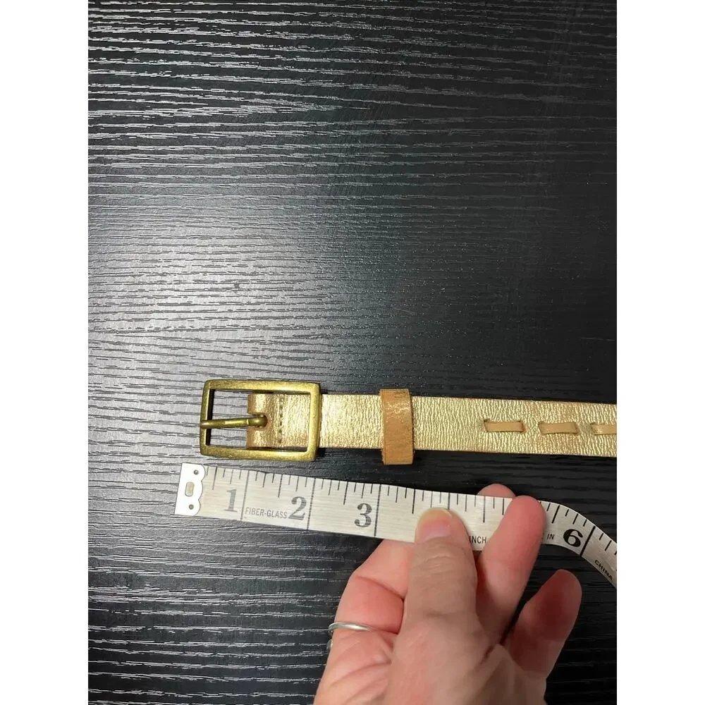 Vintage Y2K Trashy 2000's The Limited Gold Riveted Belt